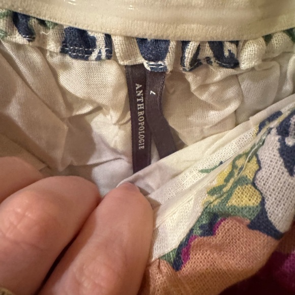 Anthropologie Somerset Strapless Blouse and Somerset PullOn Pants Linen Edition - Picture 8 of 11